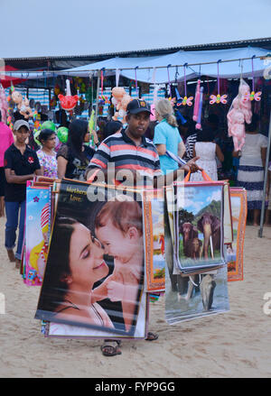Verkaeufer, Strassenszene, Unawatuna, Sri Lanka Stockfoto
