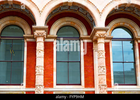 in England London Ziegelstein und Glaswand Stockfoto