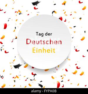 Tag der deutschen Einheit Design. Tag der Deutschen Einh Stockfoto