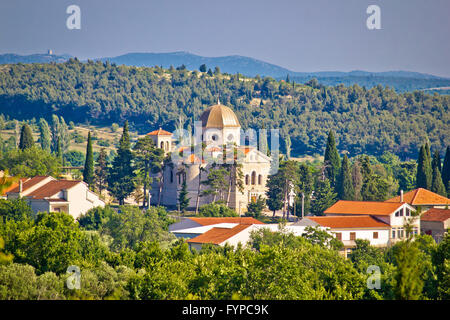 Stadt von Benkovac Kirche Ansicht Stockfoto