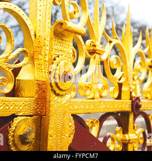 abstrakte Gold in Englan London antiken Boden und Hintergrund Stockfoto