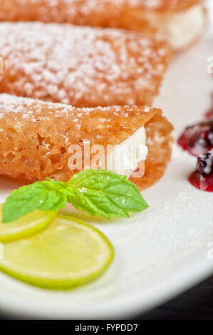 Sizilianische cannoli Stockfoto