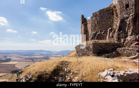 Burg und Kloster von Calatrava la Nueva in Spanien Stockfoto