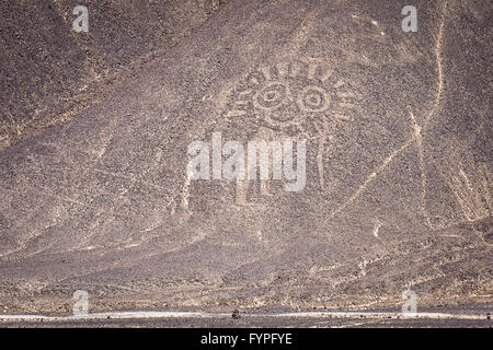 Palpa-Linien und Geoglyphen, Peru Stockfoto