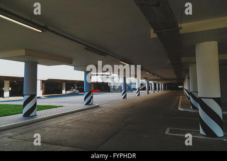 Leeren Parkplatz Stockfoto