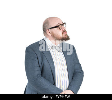 Stolzer Mann in einer Jacke. Stockfoto