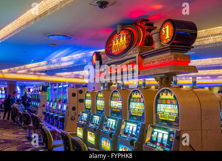 Das Caesars Palace Hotel and Casino interior Stockfoto