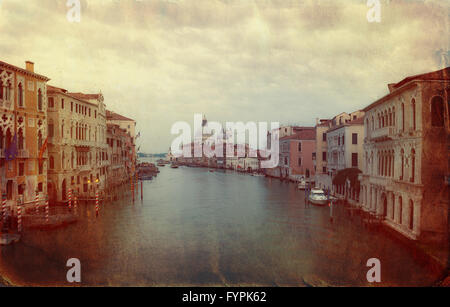 Retro-Style-Image des Canal grande in Venedig Stockfoto