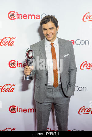 Schauspieler Dave Franco besucht den CinemaCon Awards in Las Vegas Stockfoto