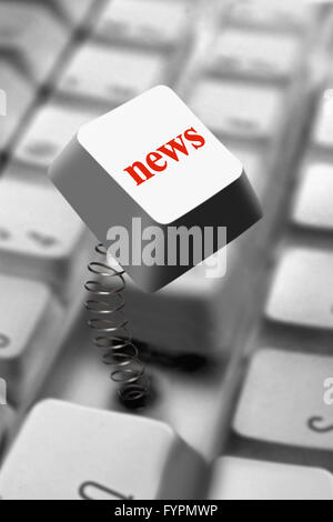 Münze-Stack mit Pfeil Diagramm Stockfoto