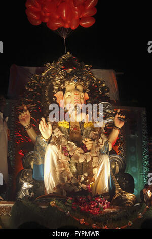 letzten Tag des Ganesh Festivals Stockfoto