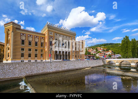 Nationalbibliothek in Sarajevo - Bosnien und Herzegowina Stockfoto