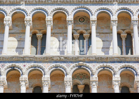 Äußere Detail Duomo Di Pisa Kathedrale Piazza Dei Miracoli Toskana Italien Europa Stockfoto