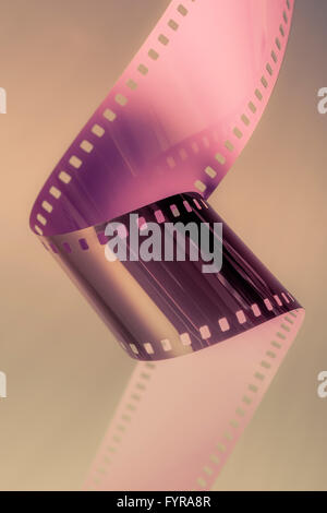 35mm Filmstreifen wie in Film und Fotografie eingesetzt Stockfoto