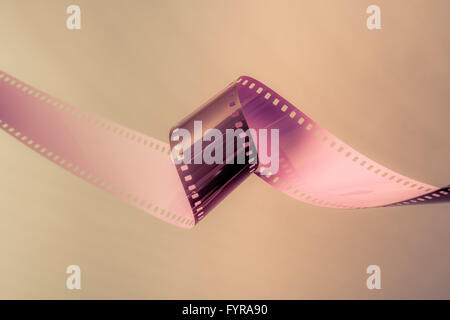 35mm Filmstreifen wie in Film und Fotografie eingesetzt Stockfoto