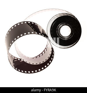 35mm Filmstreifen wie in Film und Fotografie eingesetzt Stockfoto