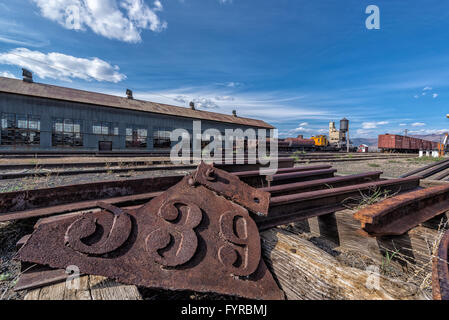 East Ely, Nevada, USA. 11. Mai 2015 Nevada Northern Railway Museum, East Ely Stockfoto