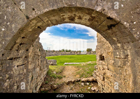 Solin antiken Arena alte Ruinen Stockfoto