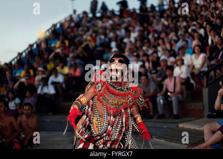 Kecak Tanz Uluwatu Bali Indonesien durchgeführt Stockfoto