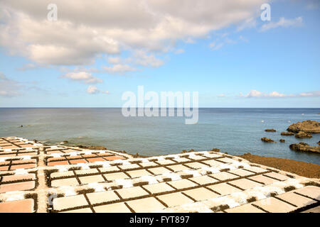 Salinen auf den Canry Inseln Stockfoto