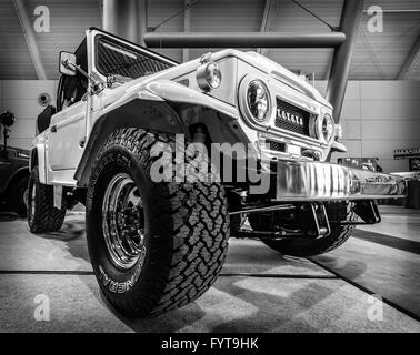 Kompakte SUV Toyota Land Cruiser J40, 1977. Stockfoto