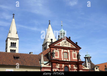 Kloster des Heiligen Georg in Prag Stockfoto