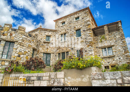 Romantische Straße Lissabon Stockfoto