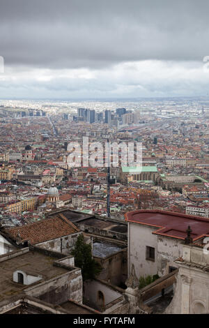 Neapel (Italien) - Blick von San Martino Stockfoto