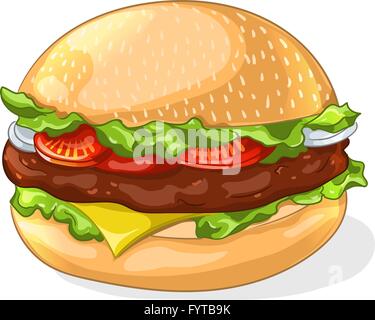 Hamburger-Symbol. Vektor-illustration Stock Vektor
