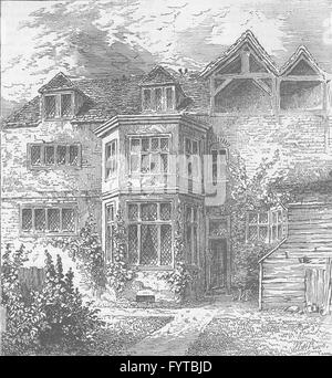 BARBAKANE: Prince Rupert Haus. London, antiken print c1880 Stockfoto