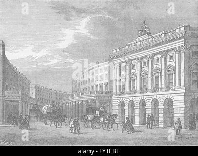 REGENT STREET: Der Quadrant, vor dem Umzug der Kolonnade. London, c1880 Stockfoto