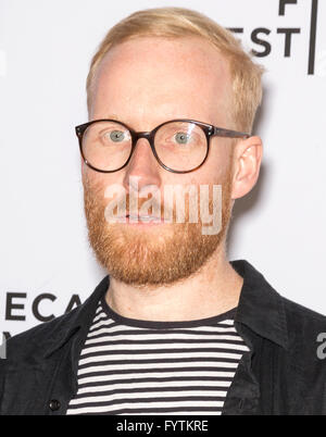 New York City, USA - 24. April 2016: Ben Kreuknietattends Tribeca spricht - was wir über reden, wenn wir über die Bombe reden Stockfoto