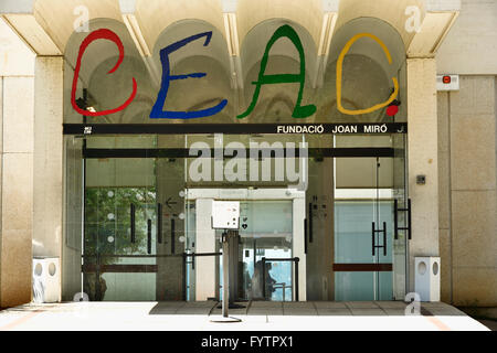 Die Fundació Joan Miró, Centre d ' Estudis d ' Art Contemporani - Joan Miró Foundation- Stockfoto