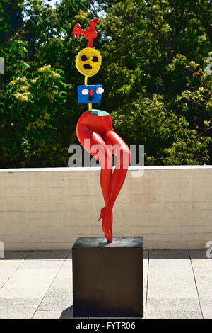 Die Fundació Joan Miró, Centre d ' Estudis d ' Art Contemporani - Joan Miró Foundation- Stockfoto