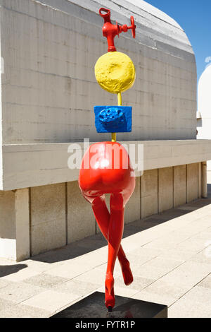 Die Fundació Joan Miró, Centre d ' Estudis d ' Art Contemporani - Joan Miró Foundation- Stockfoto