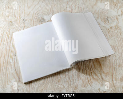 Leere eröffneten Broschüre Stockfoto