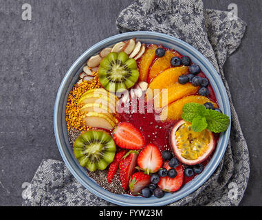 Acai Smoothie Schüssel Stockfoto