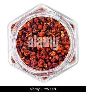 Sichuan-Pfeffer isoliert auf weißem Hintergrund Stockfoto