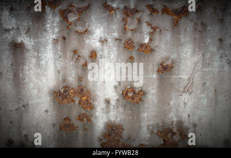 Panel rostigen Metall Stockfoto