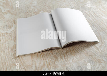 Leere eröffneten Broschüre Stockfoto