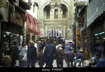 AFRIKA-ÄGYPTEN-KAIRO-ALTSTADT MARKT Stockfoto