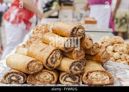Gerollt Stockfoto