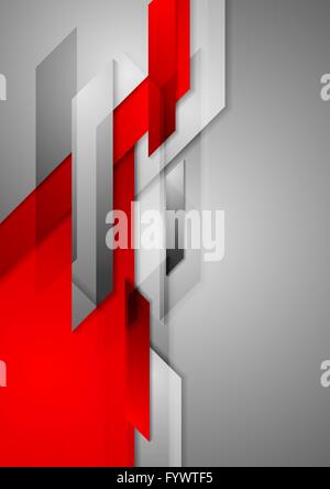 Rot grau abstrakten Hi-Tech Motion Hintergrund Stockfoto