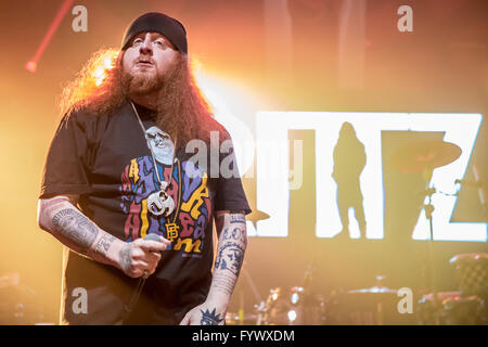 Detroit, Michigan, USA. 24. April 2016. RITTZ Durchführung der Tech N9ne unabhängige Kraftpaket Tour an The Fillmore in Detroit, MI am 24. April 2016 © Marc Nader/ZUMA Draht/Alamy Live News Stockfoto