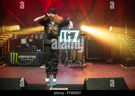 Detroit, Michigan, USA. 24. April 2016. RITTZ Durchführung der Tech N9ne unabhängige Kraftpaket Tour an The Fillmore in Detroit, MI am 24. April 2016 © Marc Nader/ZUMA Draht/Alamy Live News Stockfoto