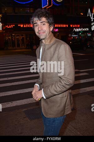 Hamish Linklater unterwegs für Promi-Schnappschüsse - Mi, New York, NY 27. April 2016. Foto von: Derek Sturm/Everett Collection Stockfoto