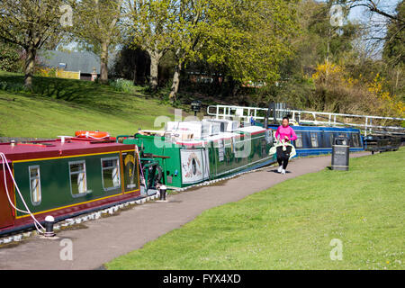 Droitwich Spa Boat Show Stockfoto