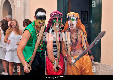 Fiesta Moros y Cristianos, Konflikt zwischen Mauren und Christen, Pollenca, Mallorca, Spanien Stockfoto