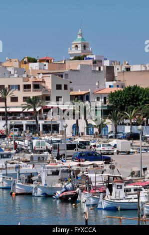 Fischereihafen, Cala Rajada, Mallorca, Spanien / Cala Ratjada Stockfoto