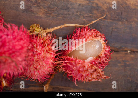 frische Rambutan Früchte Stockfoto
